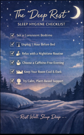 Free Sleep Hygiene Checklist | Deep Rest Bedtime Routine Guide