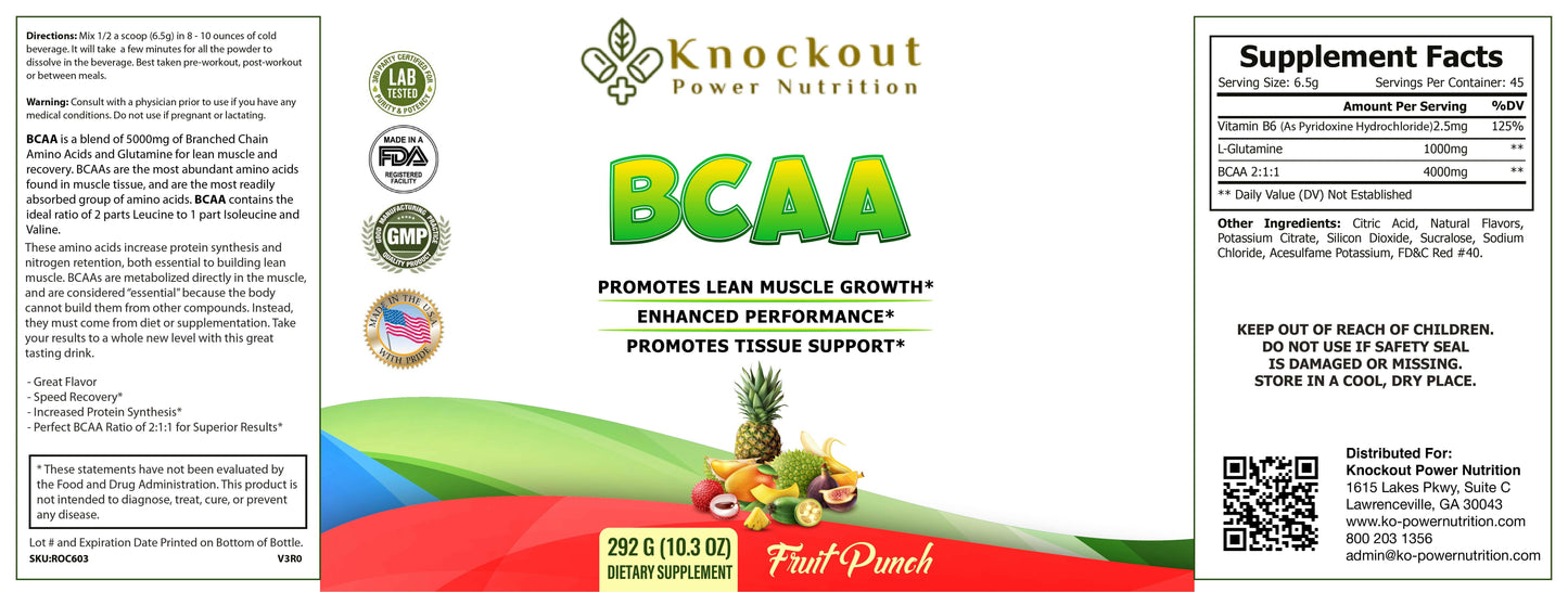 BCAA- Blanched Chained Amino Acids- Recovery.