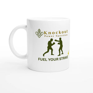 white ceramic sports mug, athlete drinkware Canada, 11oz coffee mug gift