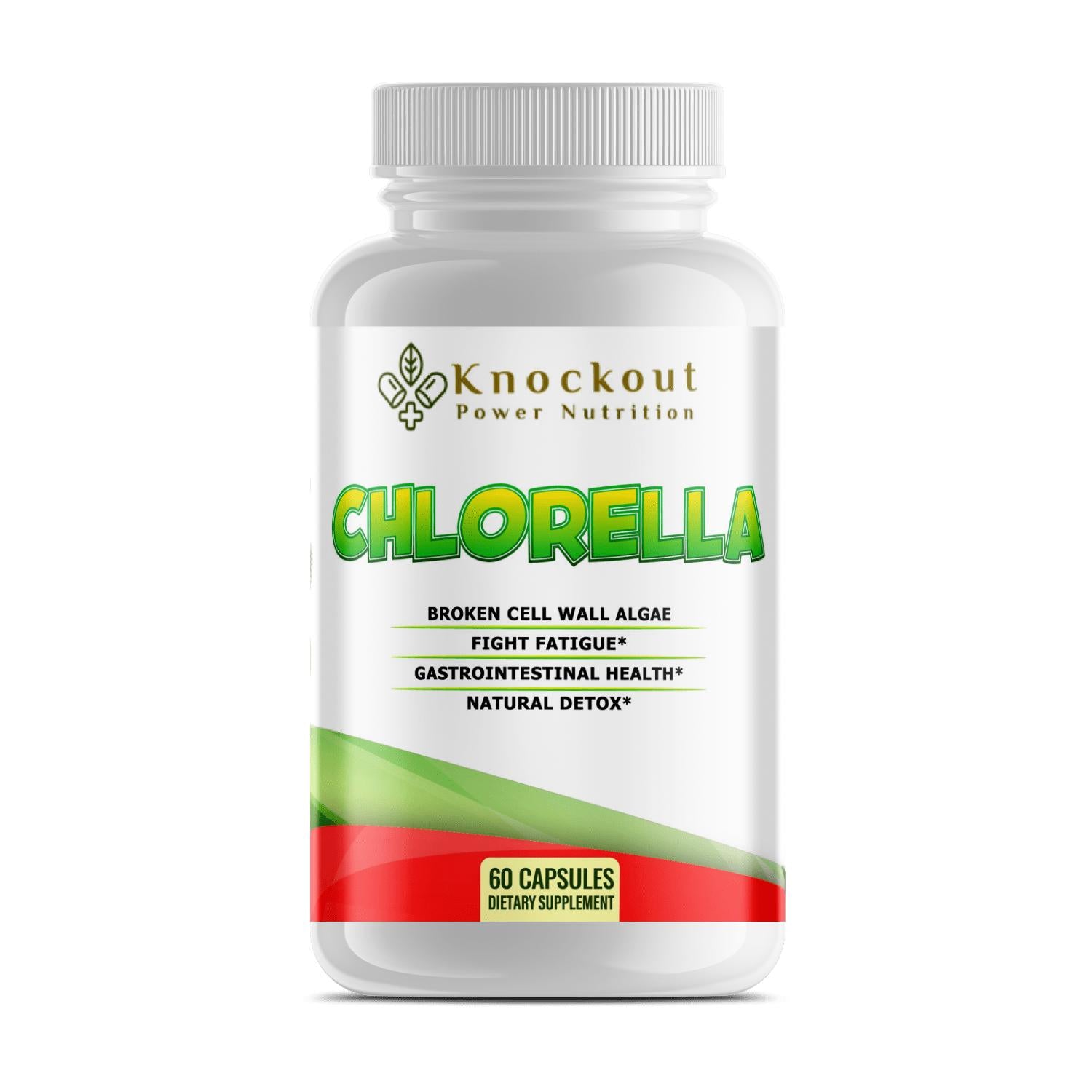 Chlorella supplement promoting natural detox benefits for enhanced health and wellness