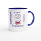 Zodiac Ceramic Mug with Color Inside.