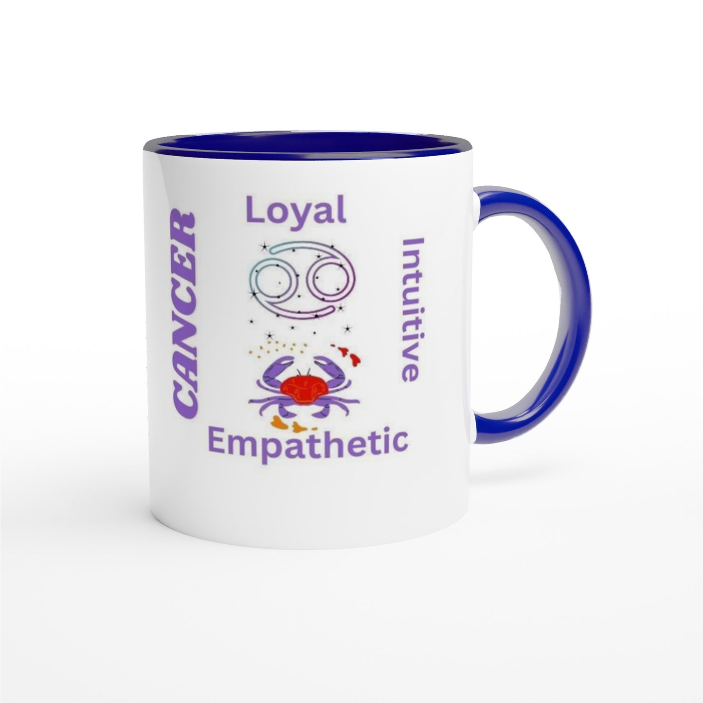 Zodiac Ceramic Mug with Color Inside.
