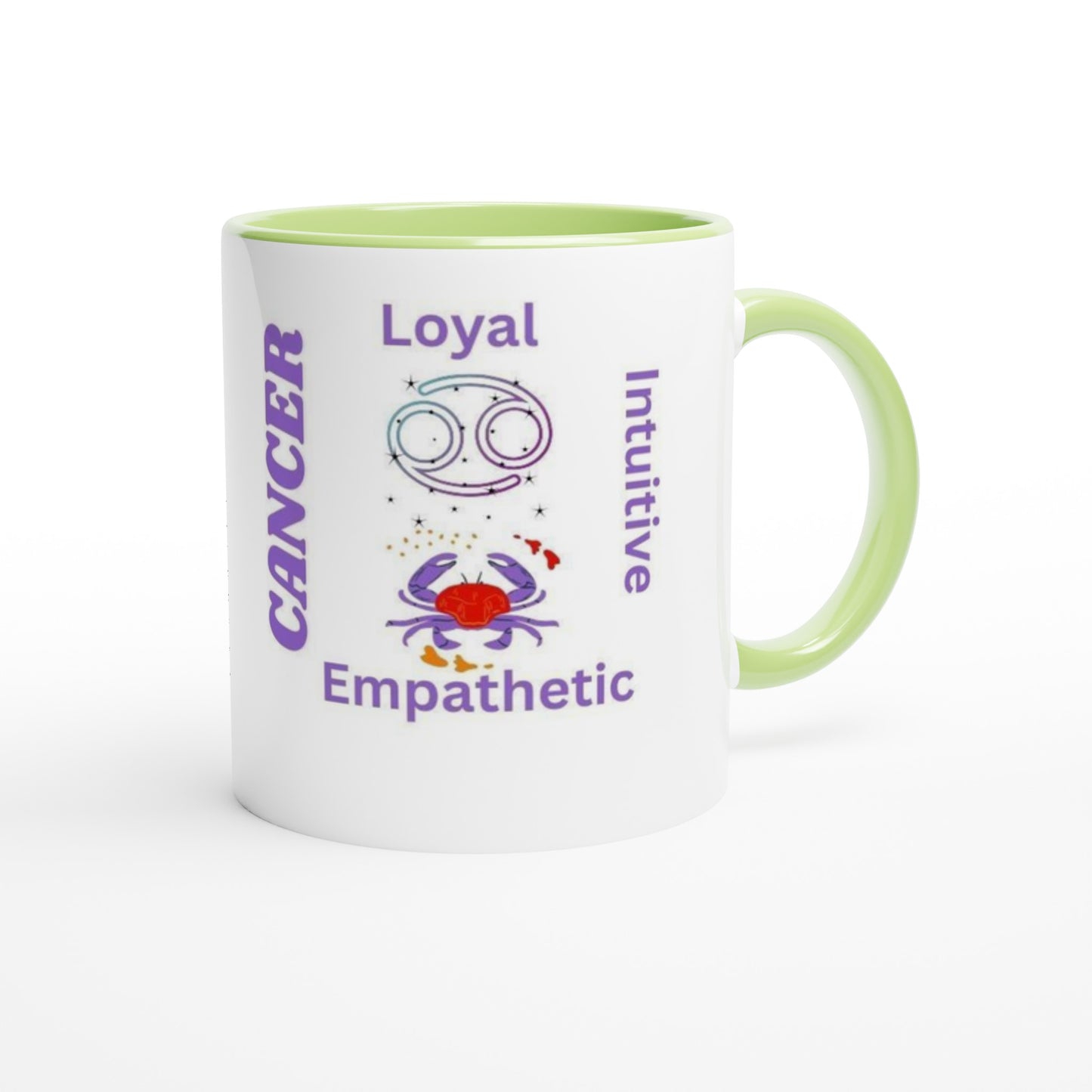Zodiac Ceramic Mug with Color Inside.