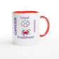 Zodiac Ceramic Mug with Color Inside.