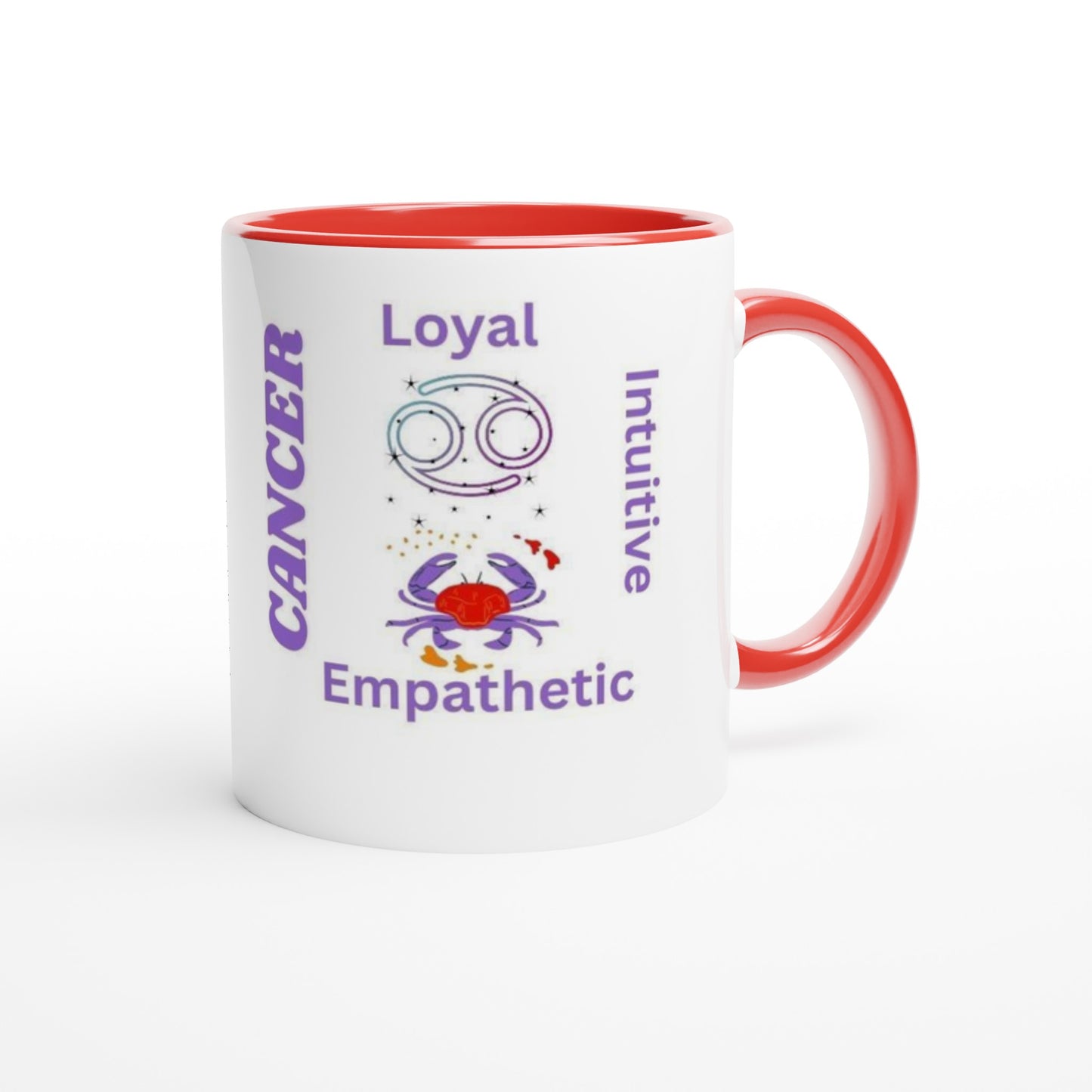 Zodiac Ceramic Mug with Color Inside.