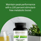 Bottle of Oxy Burn supplement with promotional text on a green background
