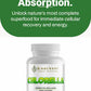 Knockout Power Nutritions Chlorella supplement bottle with green label on a white background