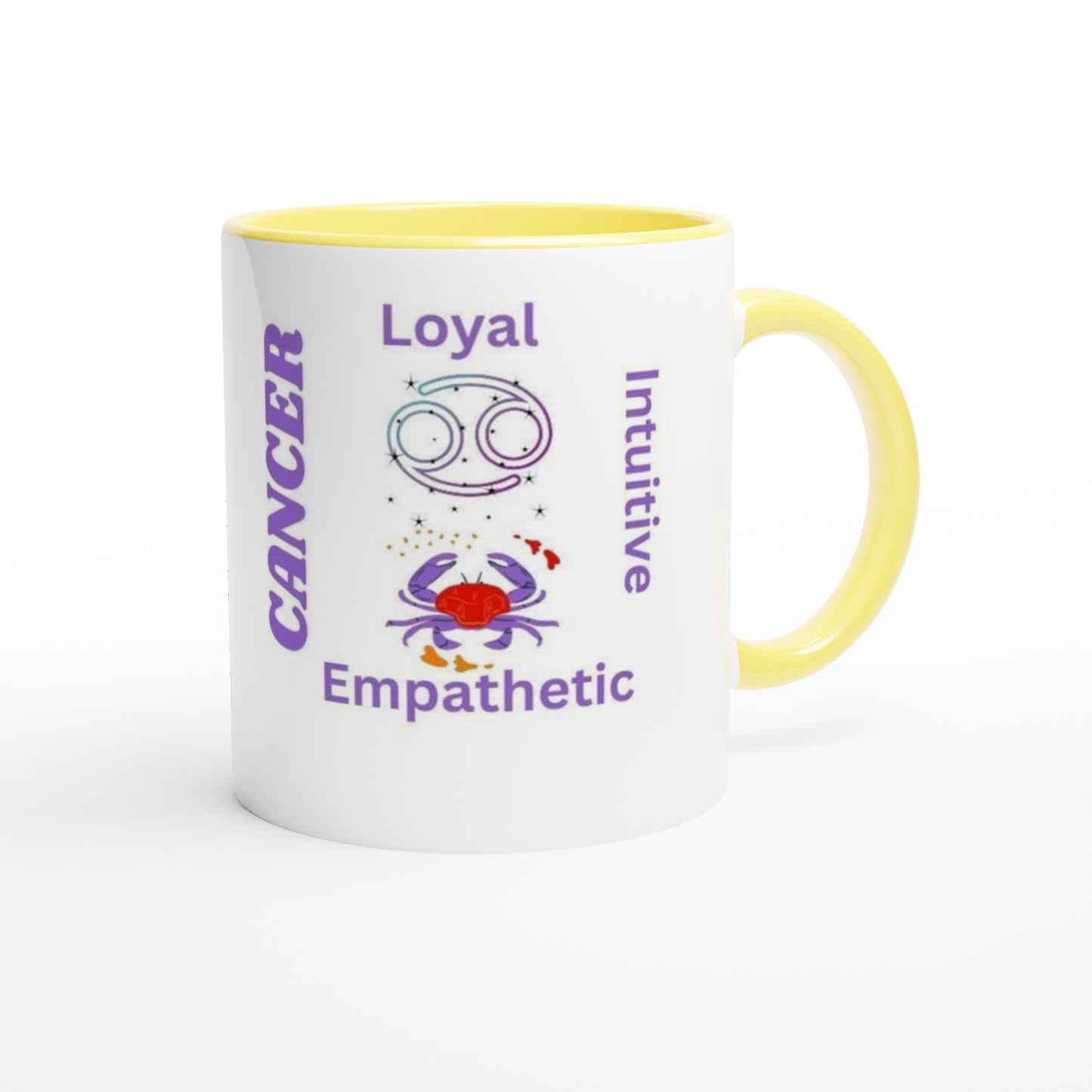 Zodiac Ceramic Mug with Color Inside.
