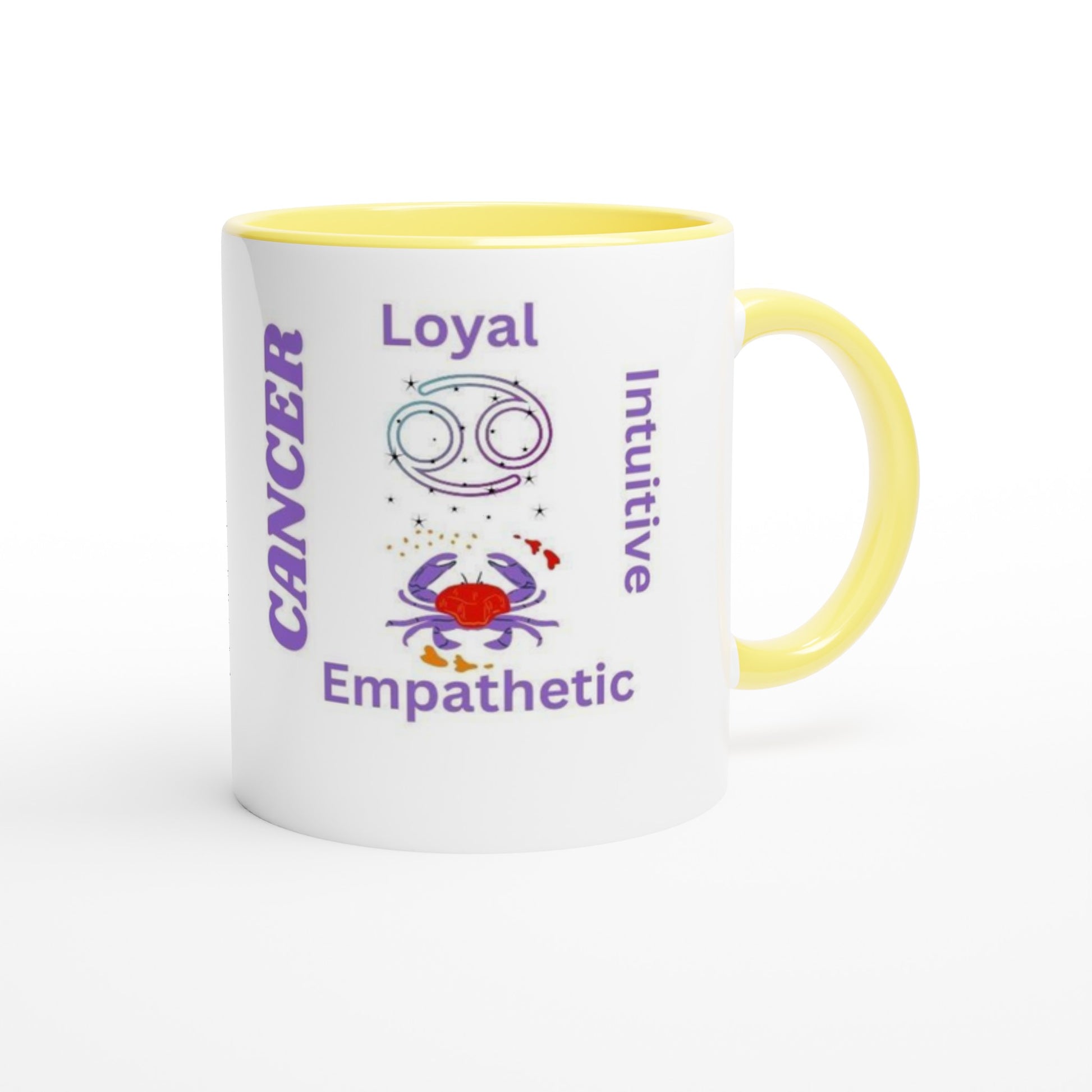 Zodiac Ceramic Mug with Color Inside.