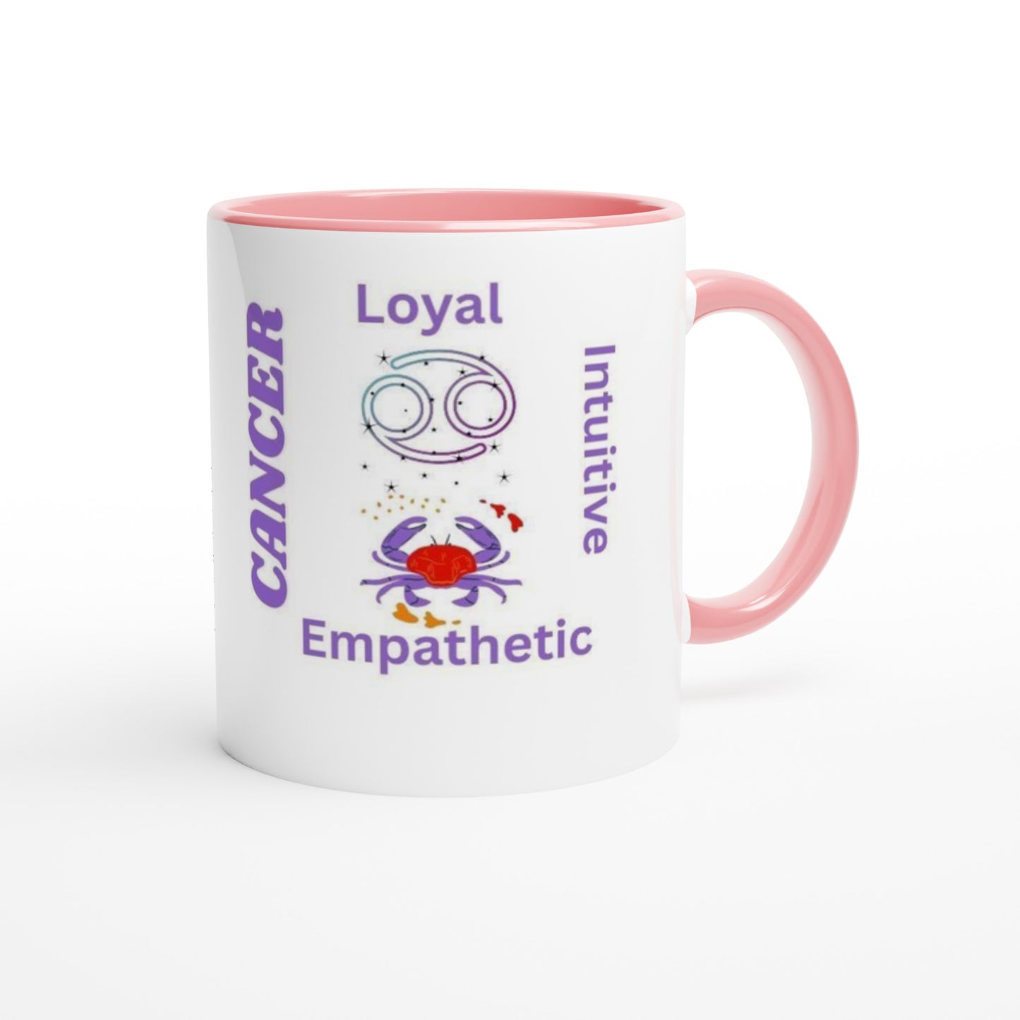 Zodiac Ceramic Mug with Color Inside.