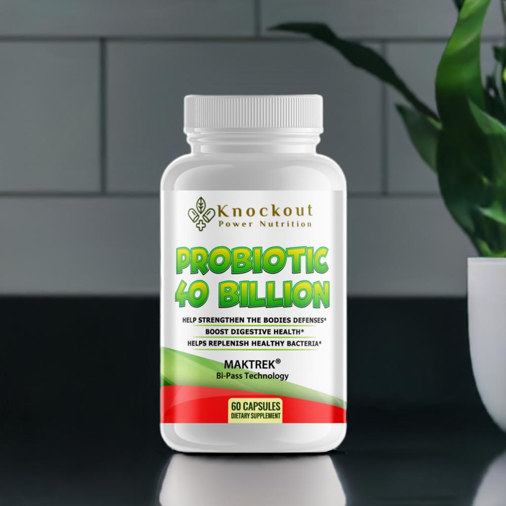 Probiotic supplement promoting digestive health and supporting optimal gut flora balance