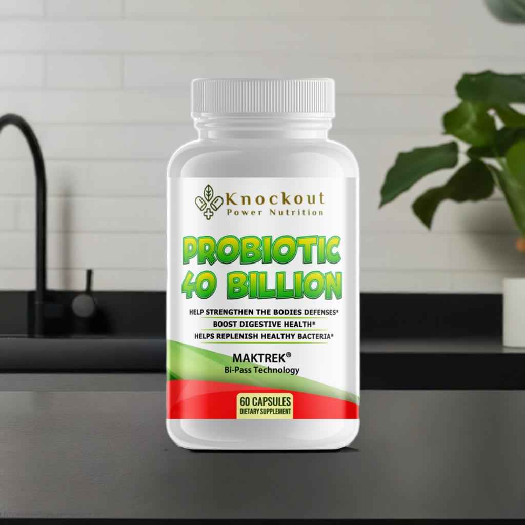 Probiotic supplement promoting digestive health and supporting optimal gut flora balance