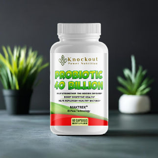 Probiotic supplement promoting digestive health and supporting optimal gut flora balance