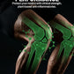 Knee with green anatomical illustration and text about clean recovery and performance.