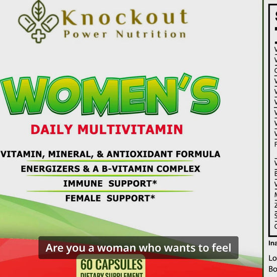 Women's Daily Plant-Based Multivitamin- Antioxidants.