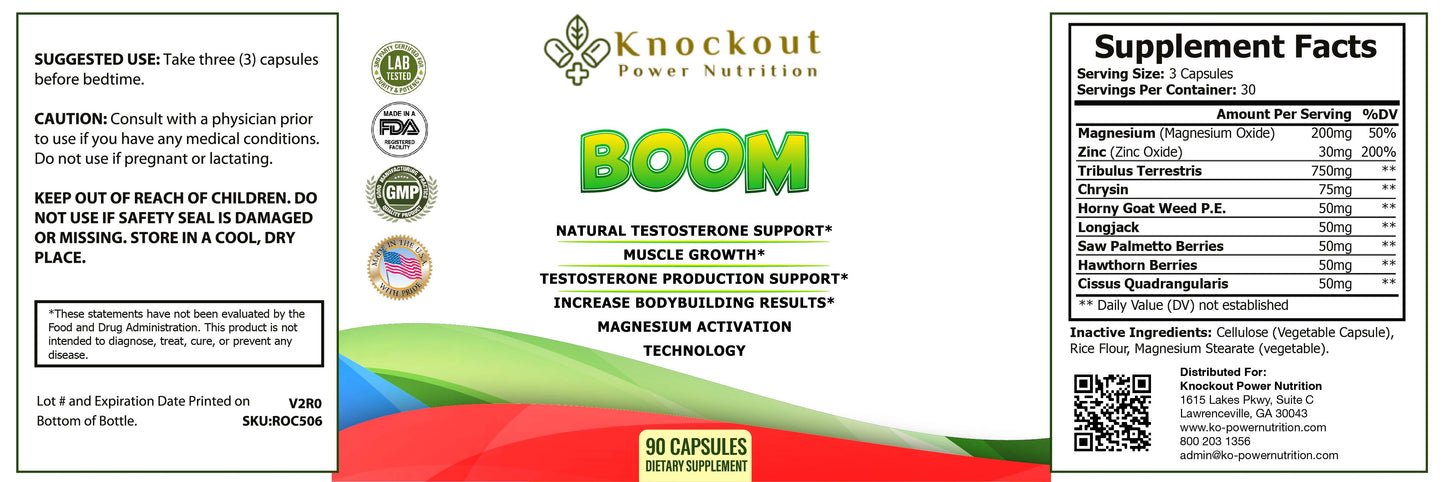 Boom - Plant-Based Testosterone Support