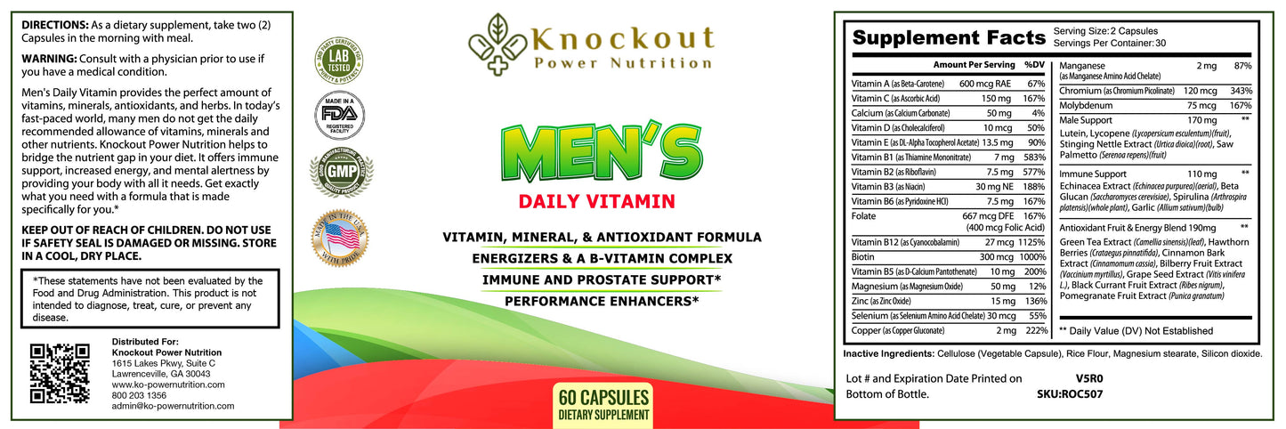 Best Vitamins For Men