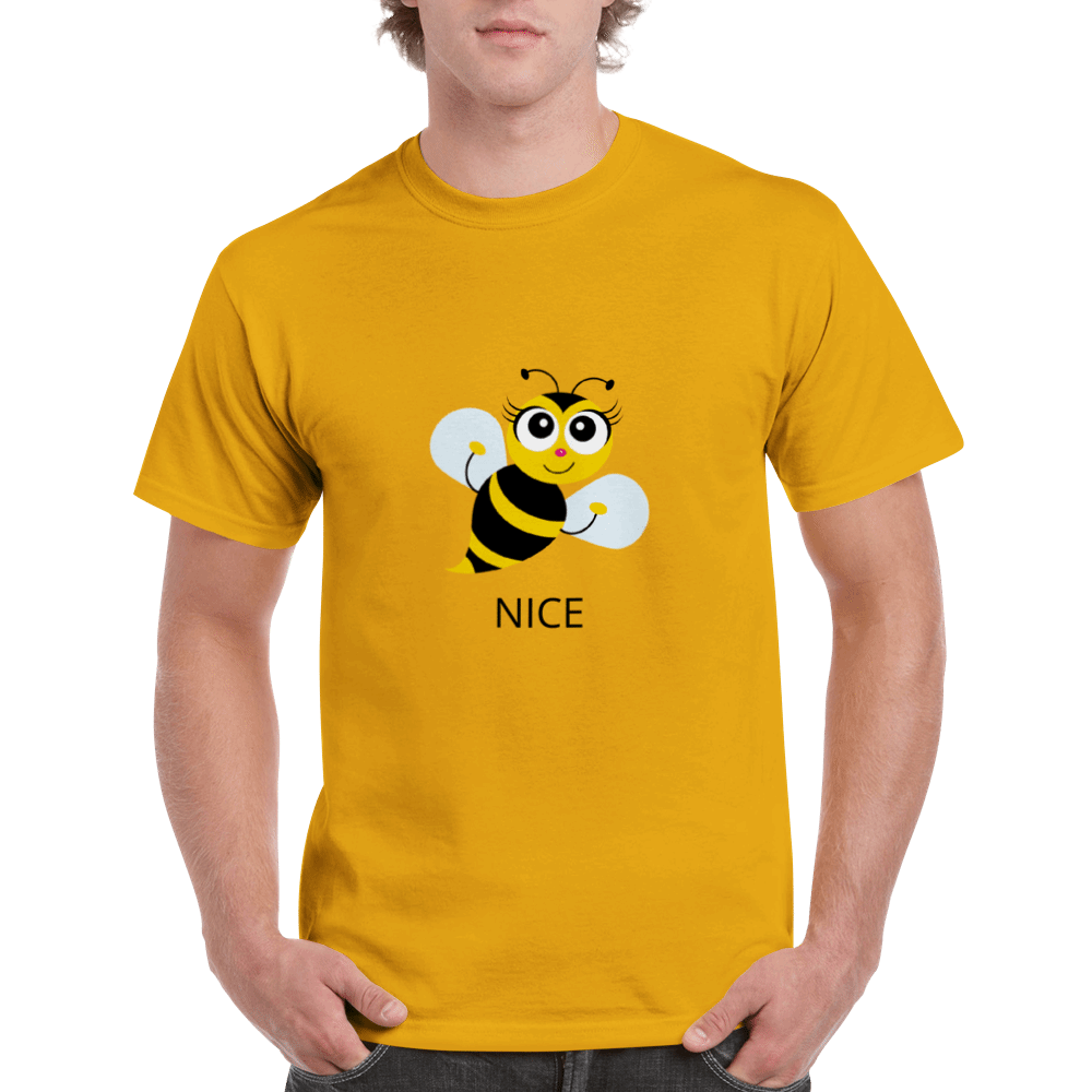 Heavyweight Unisex Crewneck Bee Nice T-shirt