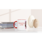 White 11oz Ceramic Personalized Mug with Color Inside